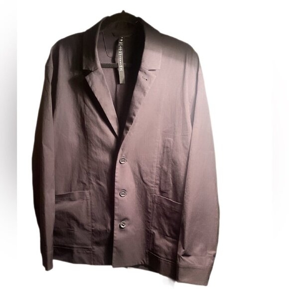 Lululemon Men's Relaxed-Fit Pockets Casual Lightweight Twill Blazer Black M - Picture 2 of 4